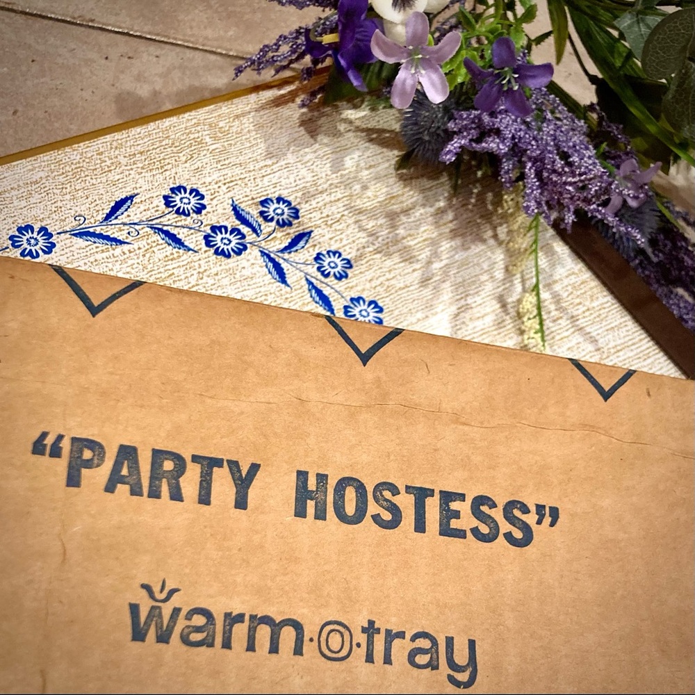 Vintage retro Cornflower ‘warm-o-tray’ ~Virtually UNUSED in original pac…
